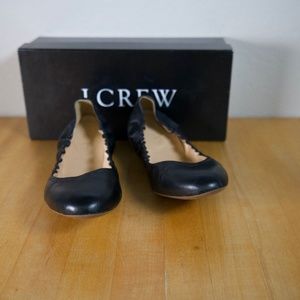 J Crew Classic Emma Leather Ballet Flat